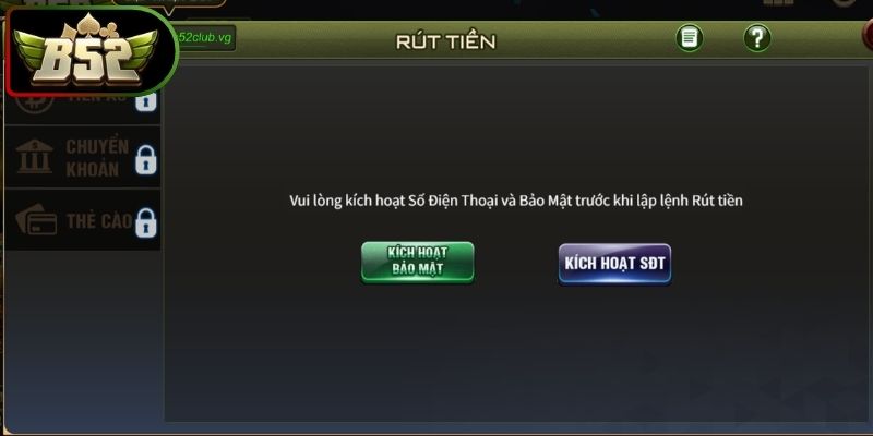 Nạp Rút Tiền B52 3 Điểm cần nhớ trong quá trình xử lý lệnh