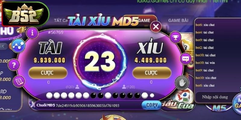 Tài Xỉu MD5 B52 - Đấu Trường Xí Ngầu Minh Bạch Độc Nhất 1 Lịch sử ra mắt tài xỉu MD5 B52